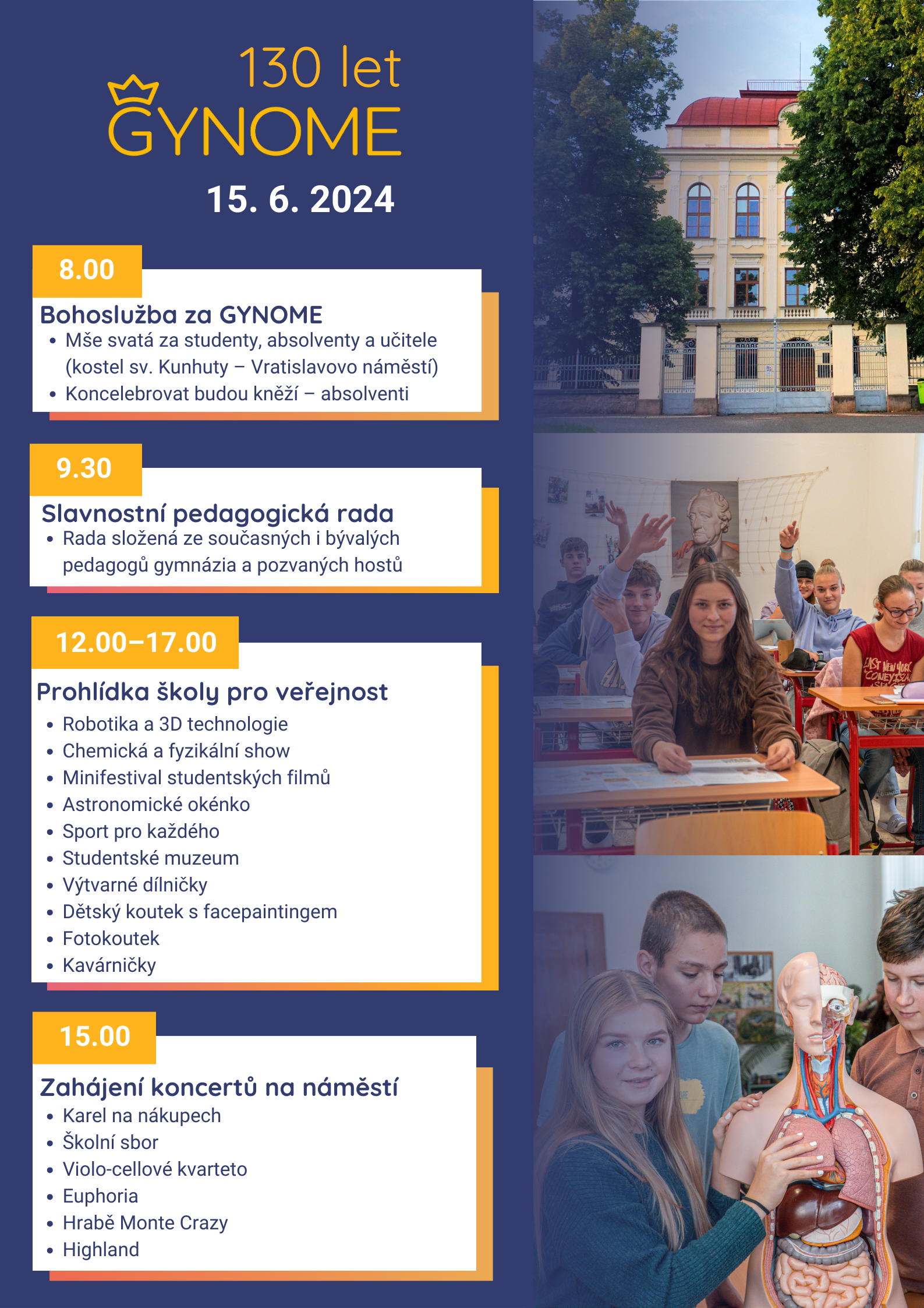 plakat 130 let GYNOME final