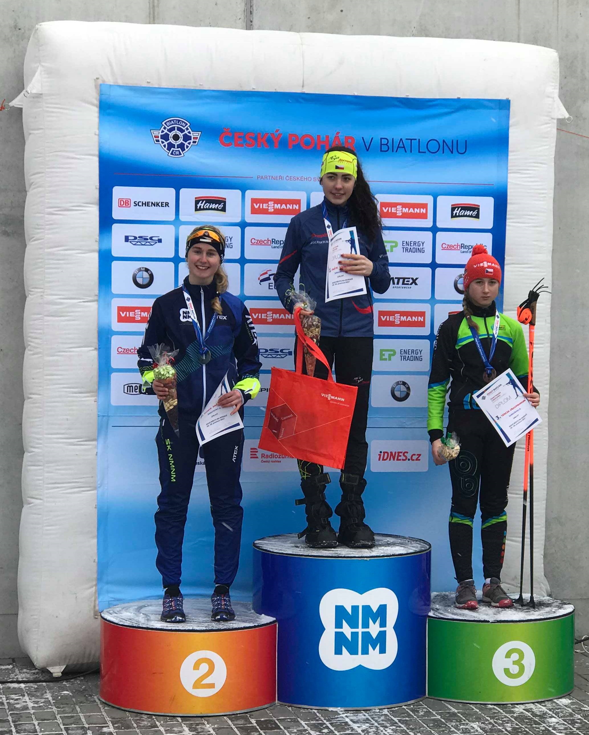 Zuzana Doležalová na 2. místě v kategorii mladších dorostenek