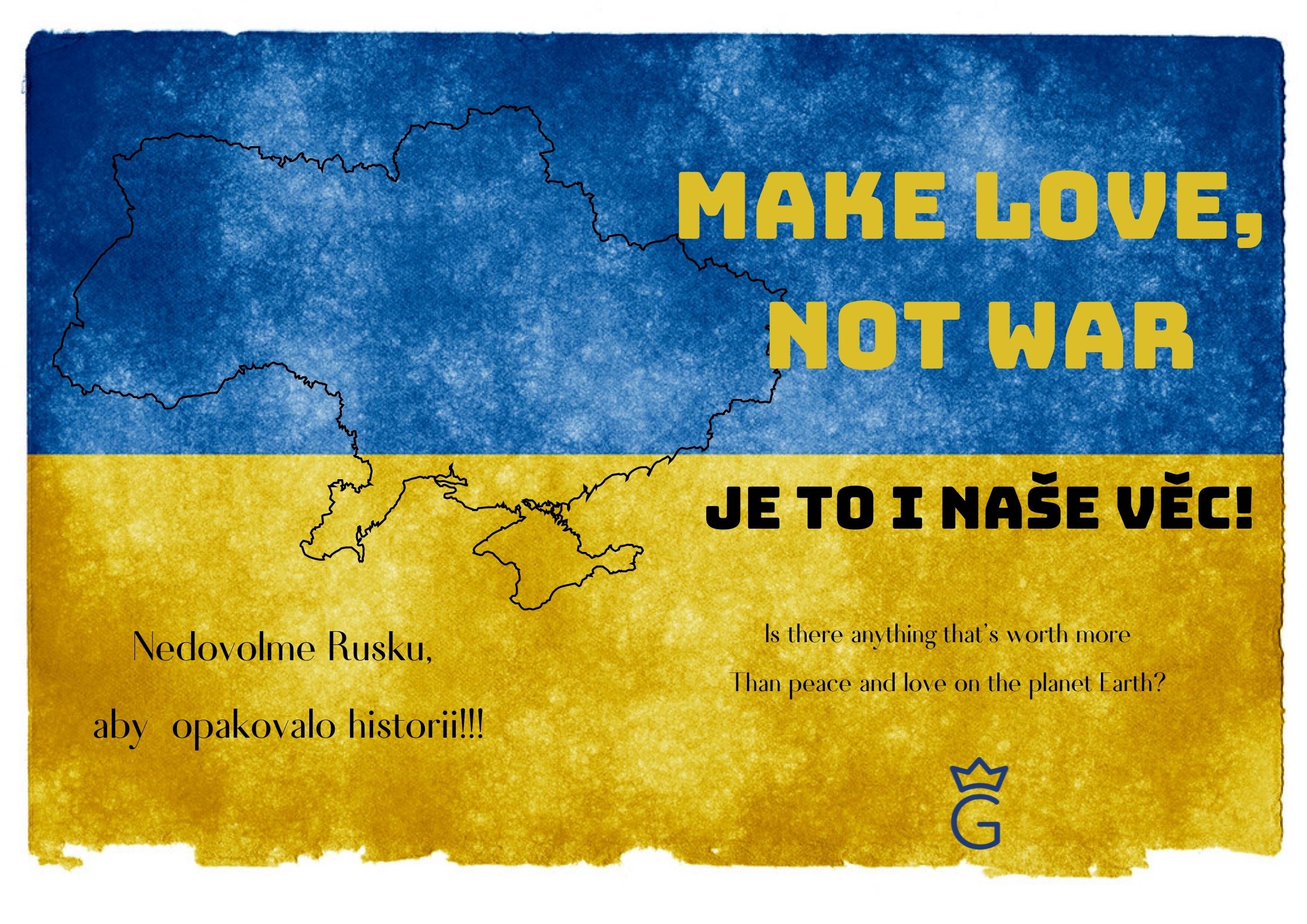 Make love not war 594 420 mm